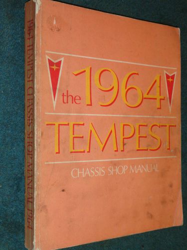 1964 pontiac tempest shop manual / shop book / original gto and more!