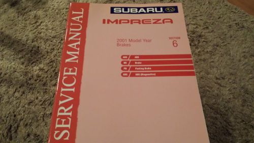 2001 subaru impreza service repair shop workshop manual oem section 6