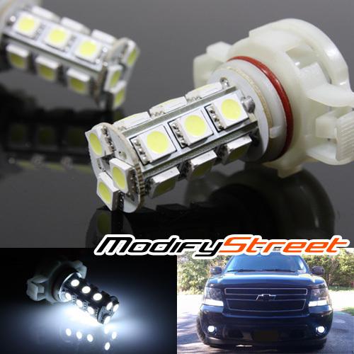 2x 5202 h16 6w super white 18 smd led fog light daytime turn signal lamp bulbs