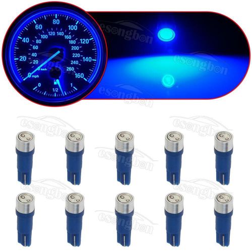 10x t5 led blue instrument gauge cluster smd bulb light 73 74 70 37 17 18