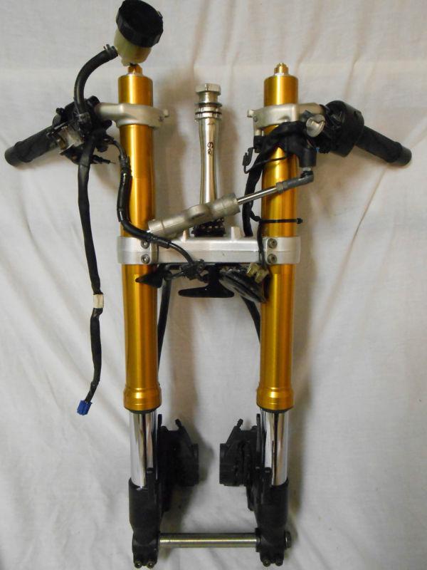 07 08 yamaha yzf r1 complete front end forks brakes calipers oem 2007 2008 gold