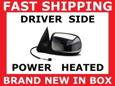 Mirror 99-02 chevy gmc driver side power heated chrome