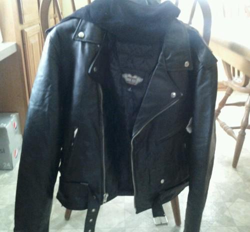 Leather biker jacket new sizes m  l xl 2xl