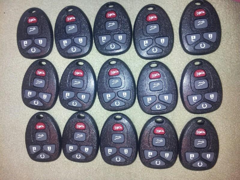 Lot of 15 replacement gm ouc60270 keyless entry remote key fob 