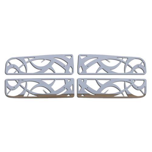 Dodge ram 03-05 bar-style stainless tribal front metal grille trim cover insert