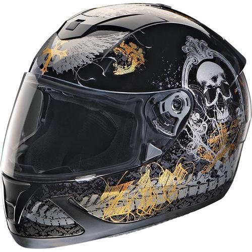 Z1r motorcycle pandora helmet black size xx-large