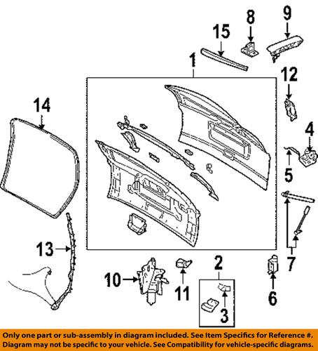 Mopar oem 4717674af lift gate-latch