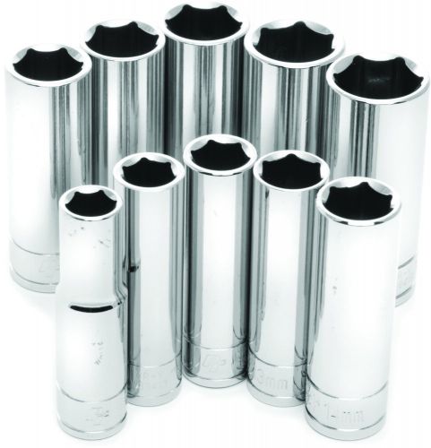 Performance tool 10 piece impact socket sets w38402 3/8&#034; metric deep