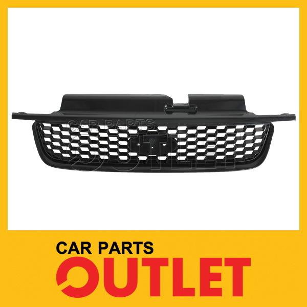 01-04 ford escape xls front grille fo1200389 new matte black plastic shell frame