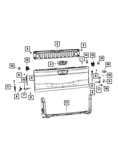 Genuine mopar overslam bumper 68332787ac