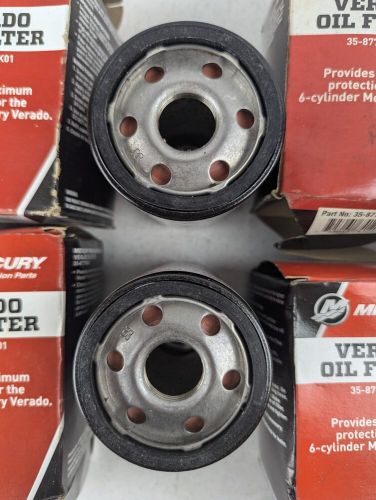 (4) mercury verado 4-stroke outboard motor oil filter 35-877769k01