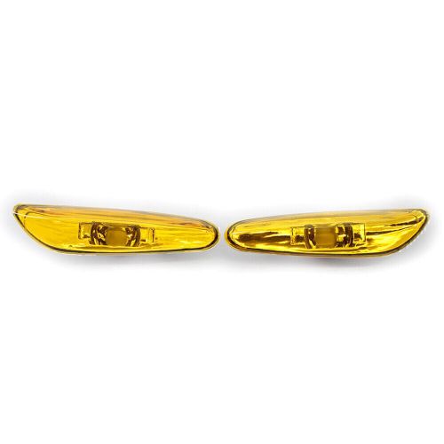 For bmw e46 4dr 02-05 63137165915 side marker light turn signal lamp pair yellow