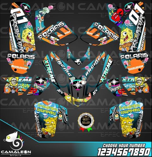 Polaris predator 500 graphics decals stickers full kit atv wrap quad predator500