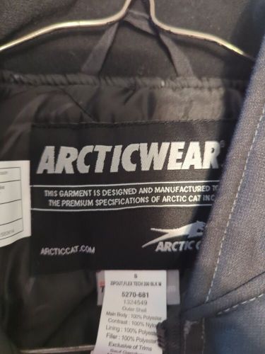 Artic cat zip out flex tech 200 black coat size small