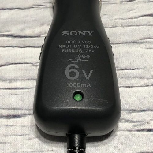 Sony dcc-e260 12/24v dc car cigarette socket to 6v 1000ma centre pin positive