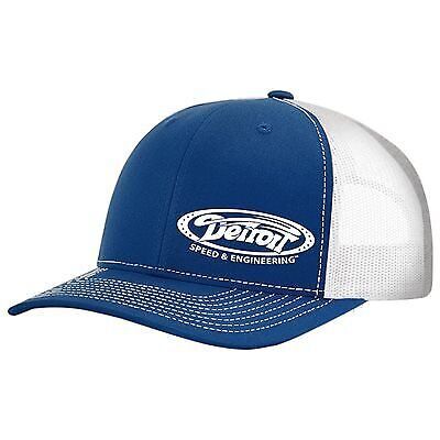 990308bw detroit speed &amp; engineering logo curved bill snap-back hat - royal