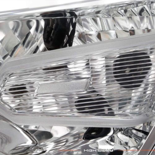 Pair [halogen model] for 2016 2017 2018 chevy malibu projector chrome headlights