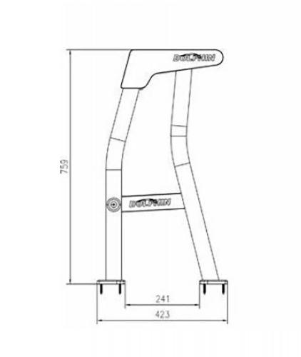 Dolphin centre console pro t top leaning post boat seat 40in long white cushion