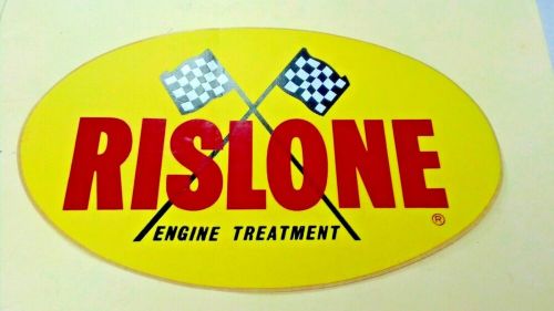 Vintage rislone engine treatment, racing sticker, 6-3/16&#034; x 4&#034;