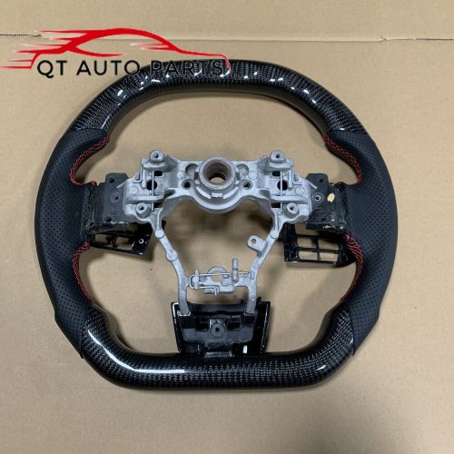 Real carbon fiber sports steering wheel for fit subaru sti wrx 2015+