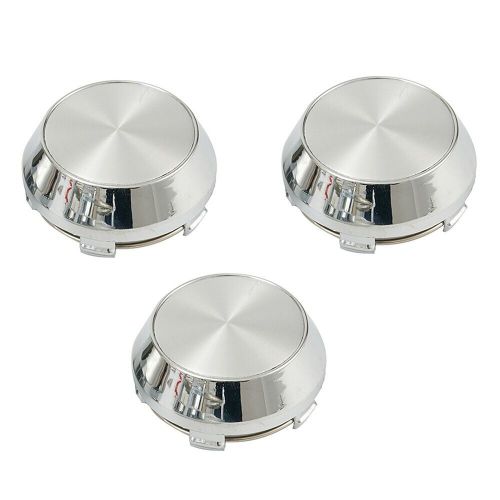 Chrome wheel center cap cover set of 4 60mm abs plastic base for auto rims