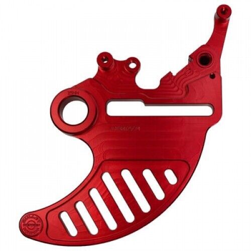 Bullet proof designs rear disc guard red ktm-rd-04-red for atv/utv