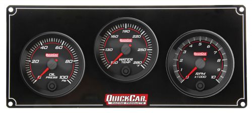 Quickcar racing products 69-2231 redline 2-1 gauge panel op/wt/tachometer