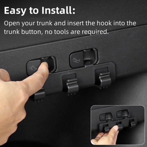 Trunk organizer hook for model y 2021-2024, shopping bag accessories9144-