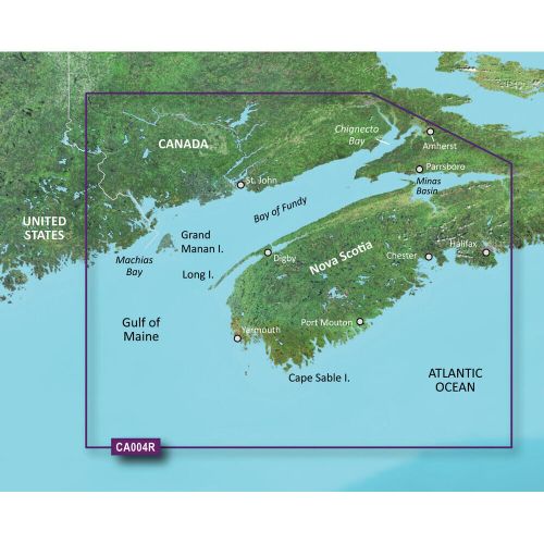 ​garmin bluechart® g3 vision® hd vca004r bay of fundy microsd™/sd™