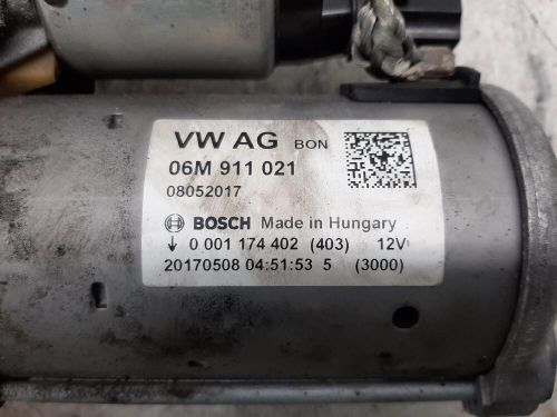 2017 audi a5 2995cc petrol automatic bosch starter motor 06m911021