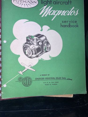 2 eisemann light aircraft magnetos service handbook