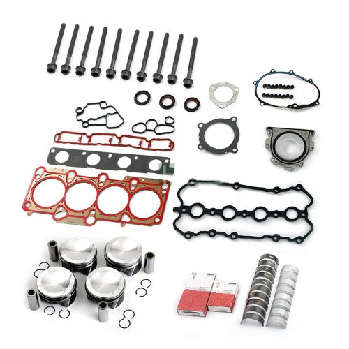 Engine rebuild overhaul kit pistons gaskets for vw golf r audi s3 tts cdl 2.0