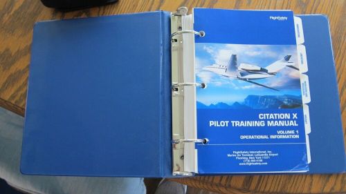 Aviation training manual, citation x