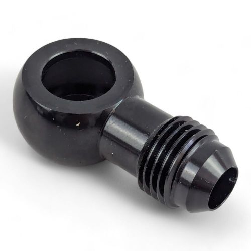 Banjo fitting 12mm id to an6 (black) 719-06blk