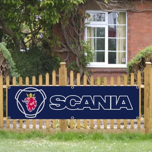 Saab banner flag garage scania trucks car parts 1.5x5ft retro sweden shop logo