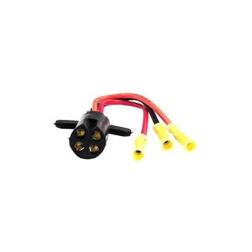 Rig rite v-groove 12/24 v 10 awg 3-wire trolling motor plug w butt connector