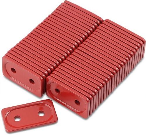 Woody&#039;s grand digger double aluminum support plate red 5/16&#034; 48-pack