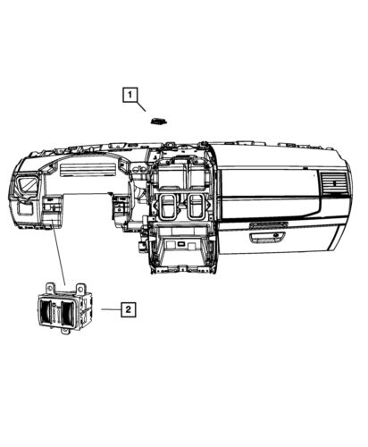 Genuine mopar lighting control module 68071007ac