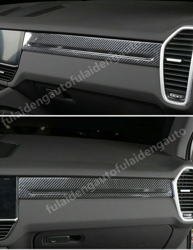 For porsche cayenne 2019-2023 carbon fiber lhd dashboard panel decoration trims