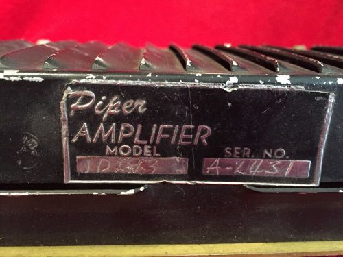 Piper amplifier model 1d293