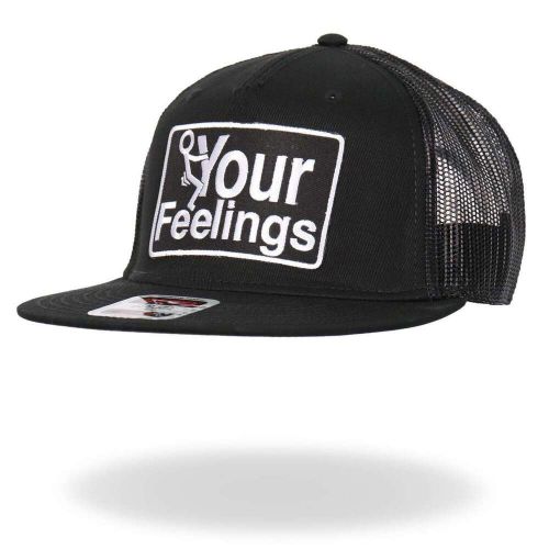 Hot leathers black and white snapback f your feelings gsh2033