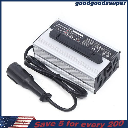 Fits for club car 48v 15 amp golf cart 48 volt round 3 pin plug battery charger