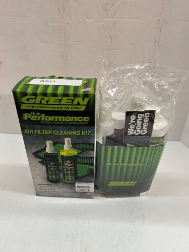 (2) green performance air filter recharge oil &amp; cleaner kit**k&amp;n