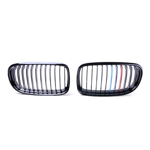 M-color metal glossy front kidney grille for bmw e90 e91 lci 328i 335i 2009-2011