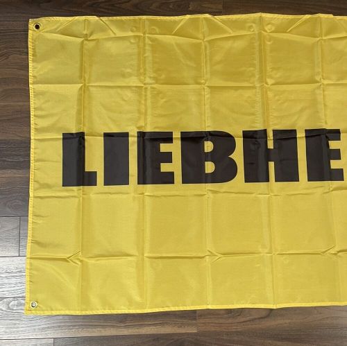 Garage wall decor liebherr logo 3x5ft