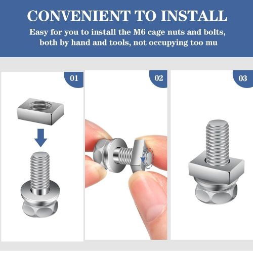 24 pack motorcycle battery terminal nuts and bolt kit m6 16 x 6 mm, silver