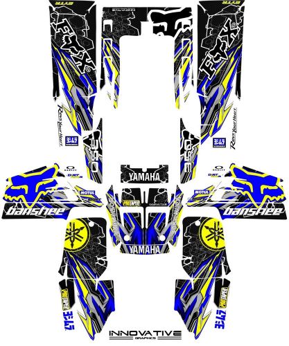 Yamaha banshee 350 decal graphics kit