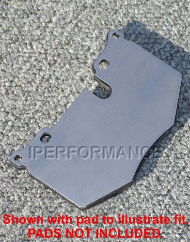 Titanium brake pad shim heat shield set for chevy corvette c8 z51 20- w/ perf rr