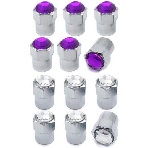 Chrome plated tire valve shaft cap crystal rhinestone cap valve cap car2833-