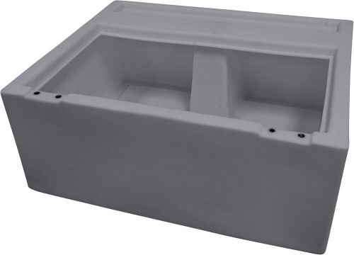 Wise 8wd95-1b deluxe series 27&#034; pontoon bench seat base only grey